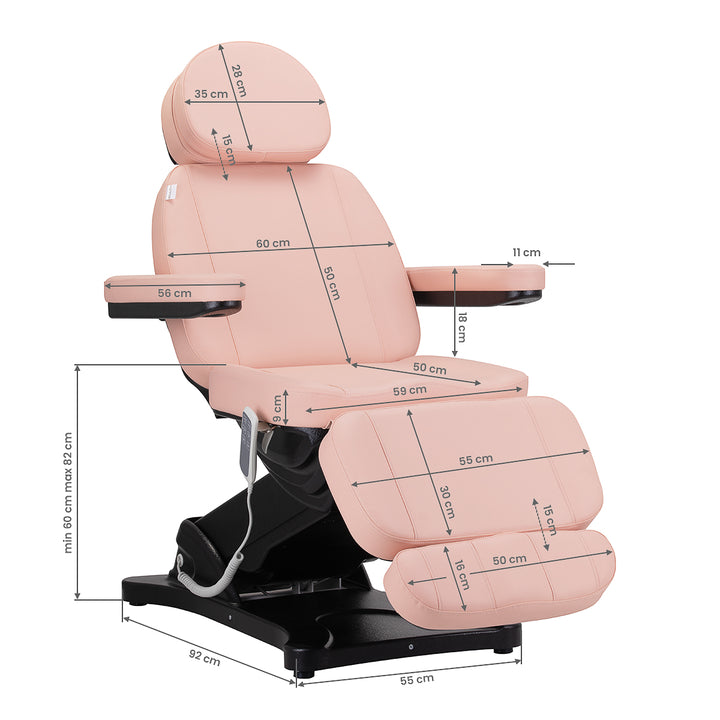 Sillón Estético Eléctrico Sillon Classic 3 Motores Rosa - imagen 18
