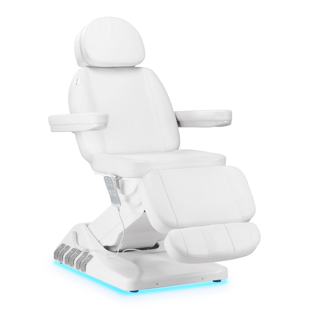Sillón Estético Eléctrico Sillon Luxury 3 Motores Blanco + Pedal