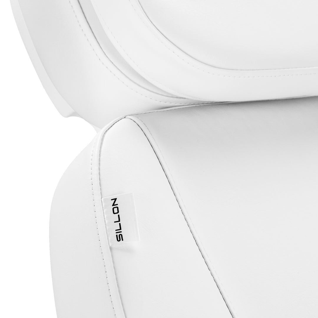 Sillón Estético Eléctrico Sillon Luxury 3 Motores Blanco + Pedal 16
