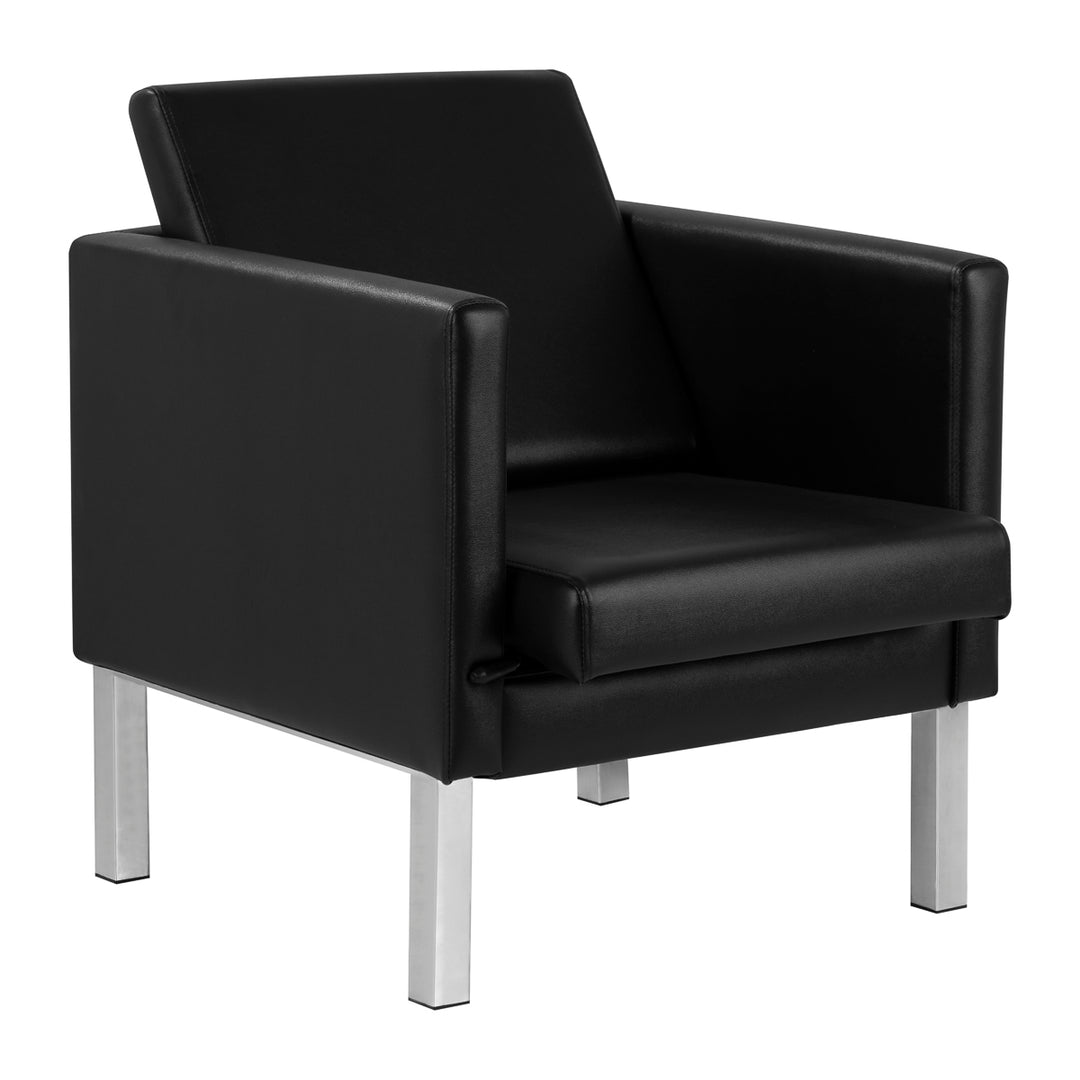 Sillón Sala de Espera Gabbiano BM18011 Negro