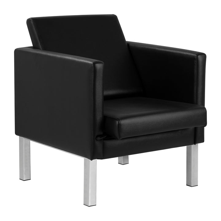 Sillón Sala de Espera Gabbiano BM18011 Negro