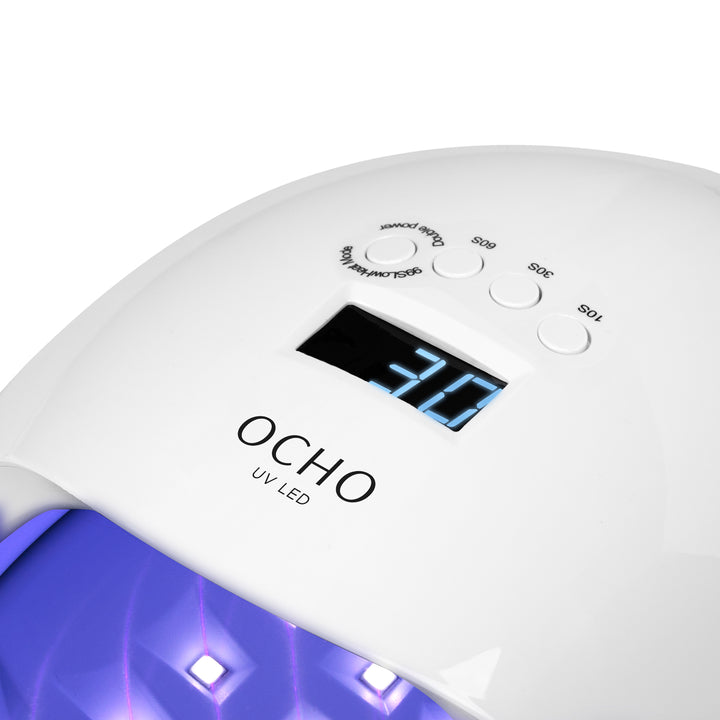 Lámpara Uñas UV LED Ocho Nails X13 65W Luz Blanca Blanco - imagen 5