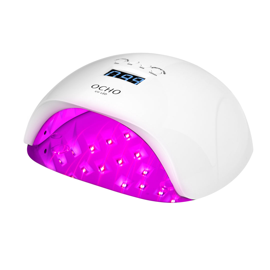 Lámpara Uñas UV LED Ocho Nails X13 65W Luz Roja Blanco
