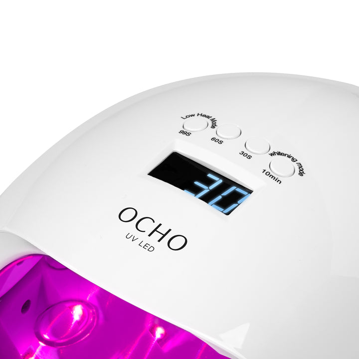 Lámpara Uñas UV LED Ocho Nails X13 65W Luz Roja Blanco - imagen 5
