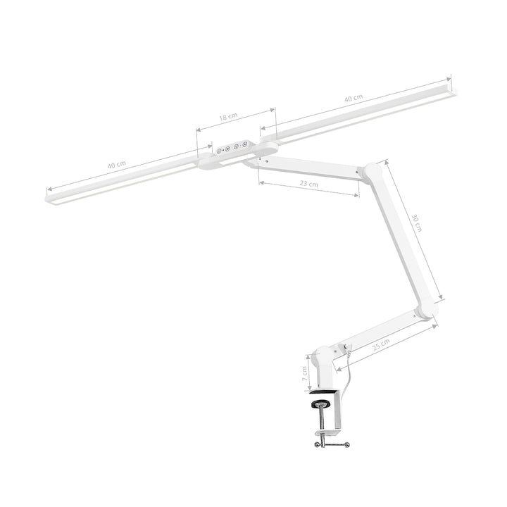 Lámpara LED con Abrazadera y Color e Intensidad de Luz Ajustables Glow L04 Blanca - imagen 7