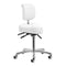 Taburete con Ruedas y Respaldo Giovanni 1005 Blanco