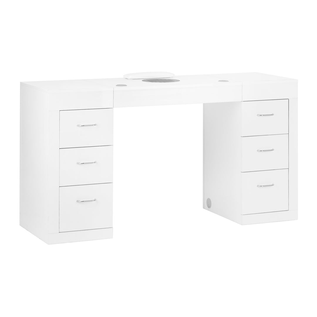 Mesa Manicura 324 con Aspirador Blanco