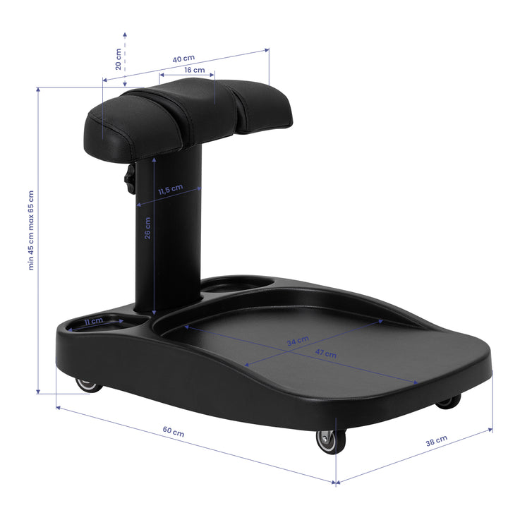 Carro de Peluquería Pediluvio Azzurro Negro - imagen 10