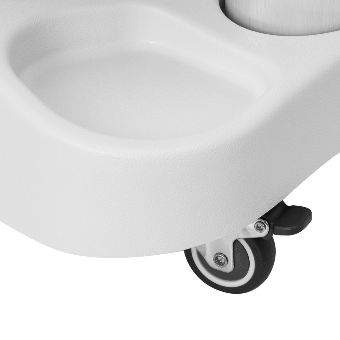 Carrito con Reposapiés para Pediluvio Azzurro Blanco - imagen 9