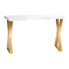 Mesa Manicura Momo 04 Oro-Blanco