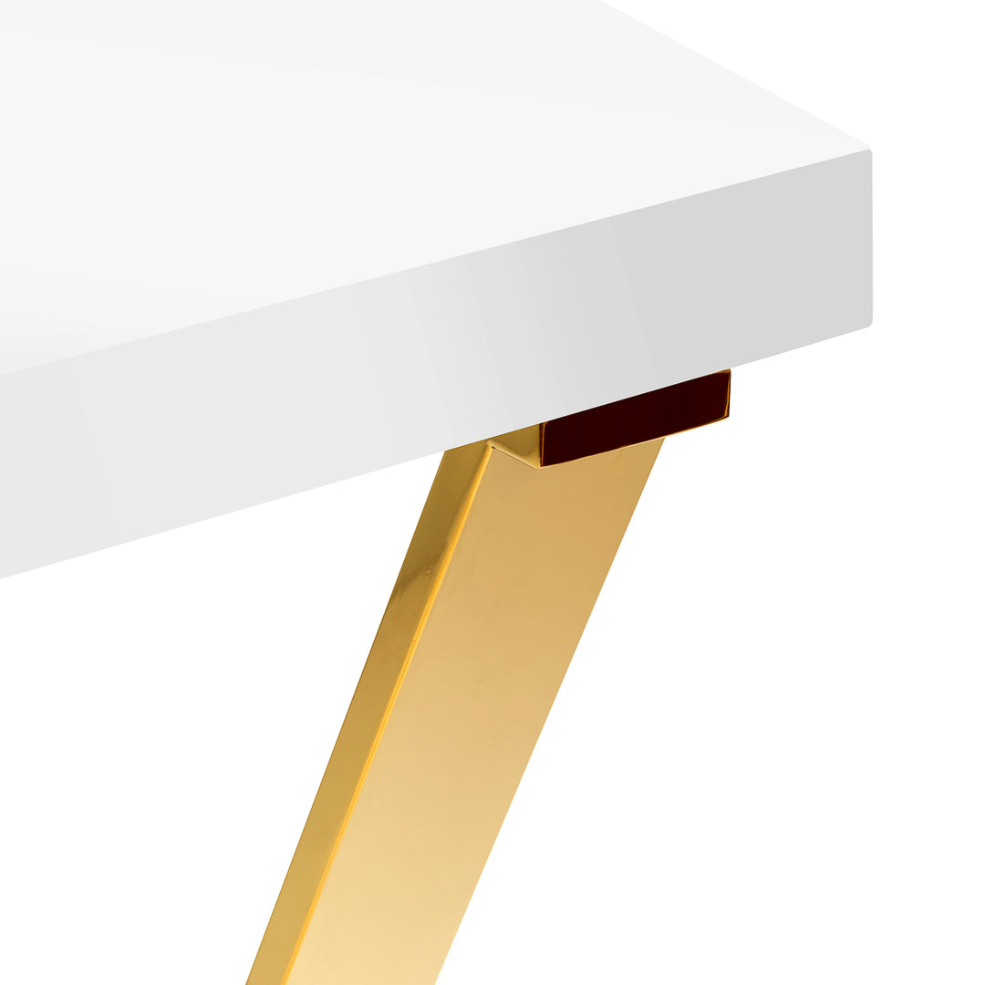 Mesa de Manicura Momo 04 Oro-Blanco 5