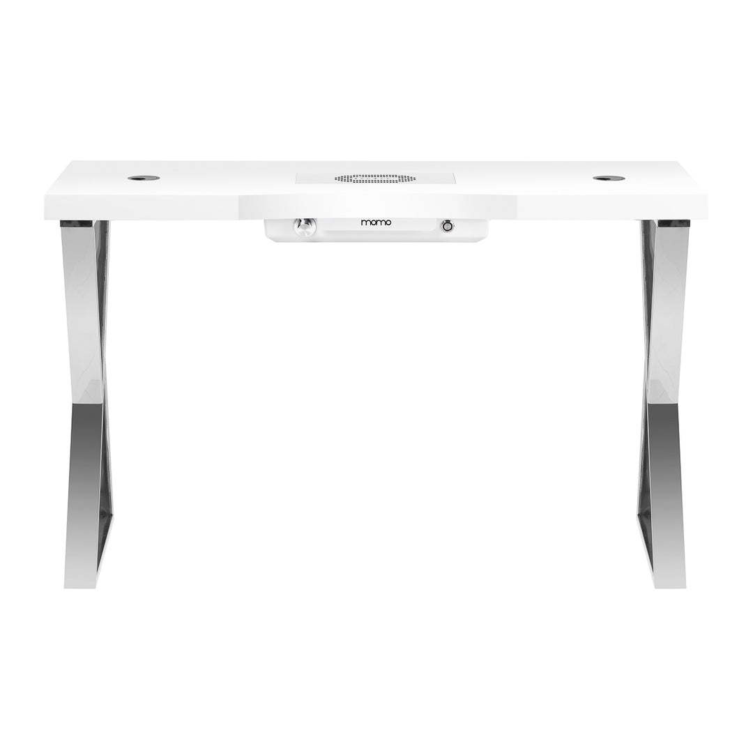 Mesa de Manicura Momo 04 Plata-Blanco con Aspiración 2