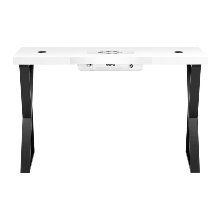 Mesa Manicura Momo 04 Negro-Blanco con Aspirador - imagen 2