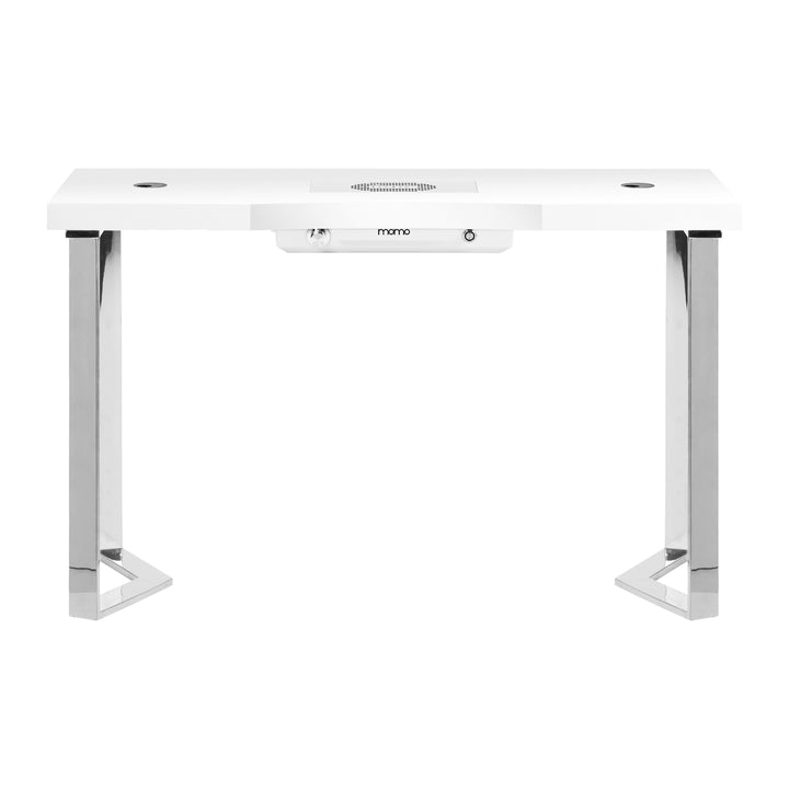 Mesa Manicura Momo 05 Plata-Blanco con Aspirador - imagen 2
