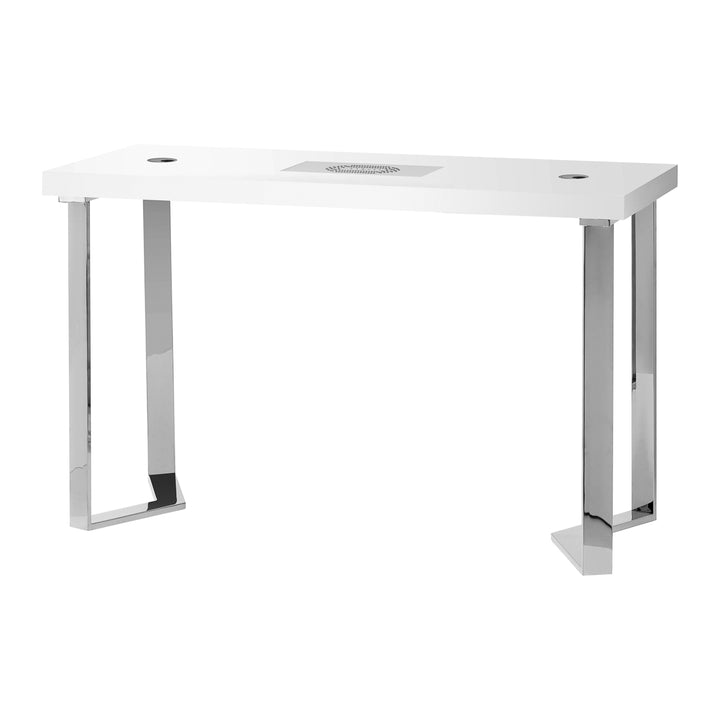 Mesa Manicura Momo 05 Plata-Blanco con Aspirador - imagen 3