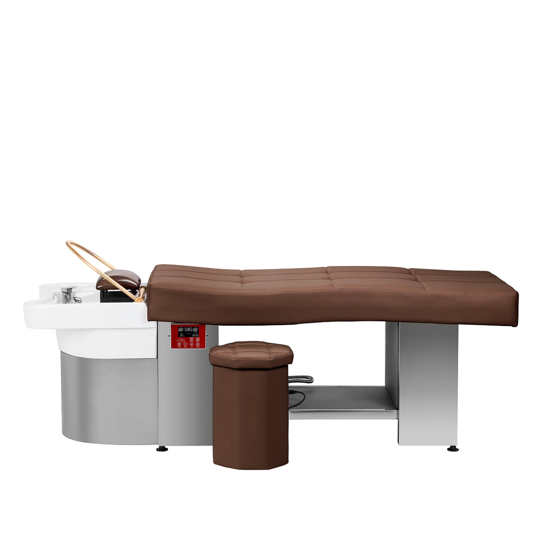 Unidad de Lavado Gabbiano Head Spa 017 Cama Marrón 17
