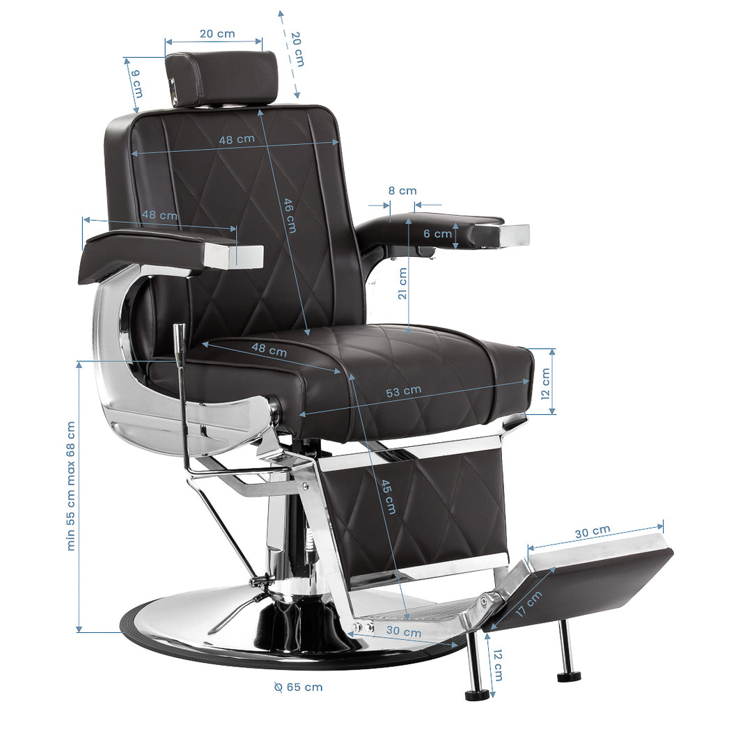 silln de barbero hair system bm88066 marrn 14