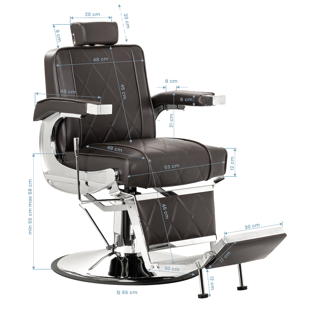 Sillón de Barberia Hair System BM88066 Marrón - imagen 14