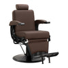 Sillón de Barberia Gabbiano Continental Marrón