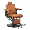 Sillón de Barberia Gabbiano Visionerio Marrón‑Negro
