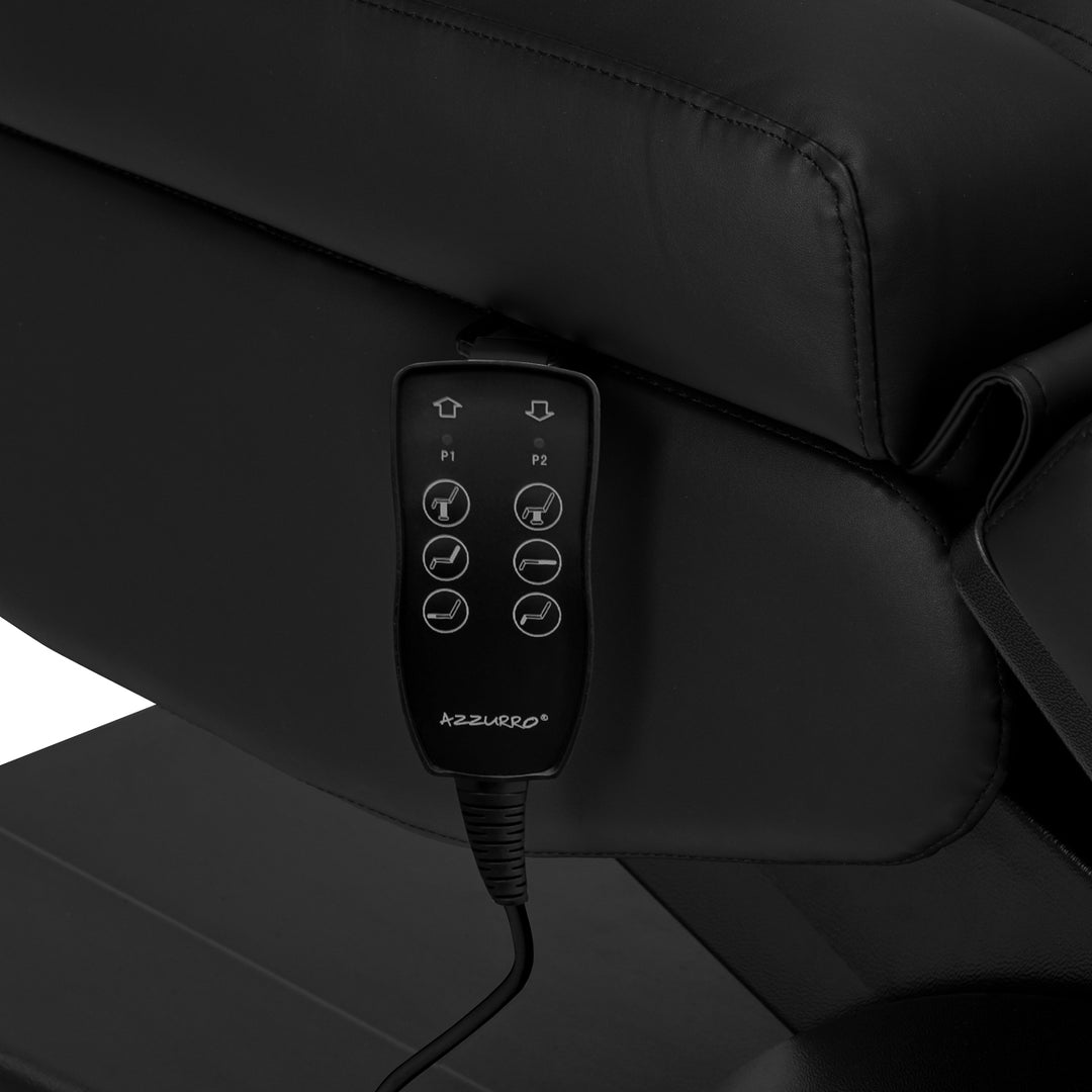Sillón Estético Eléctrico Azzurro Lux 3 Motores Negro - imagen 11