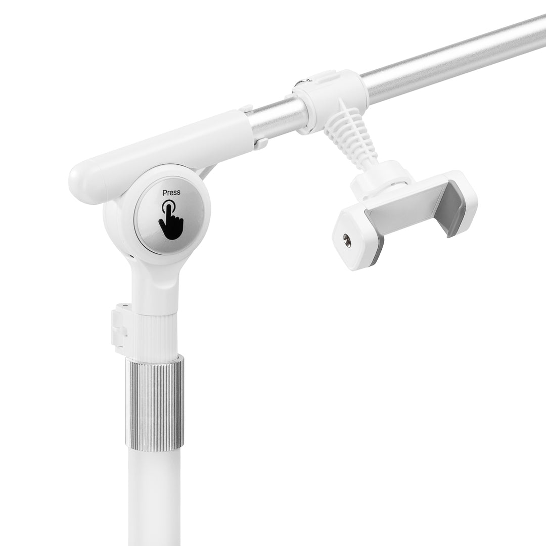 Lámpara Pestañas LED con Trípode y Color e Intensidad de Luz Ajustables Glow Blanca - imagen 7