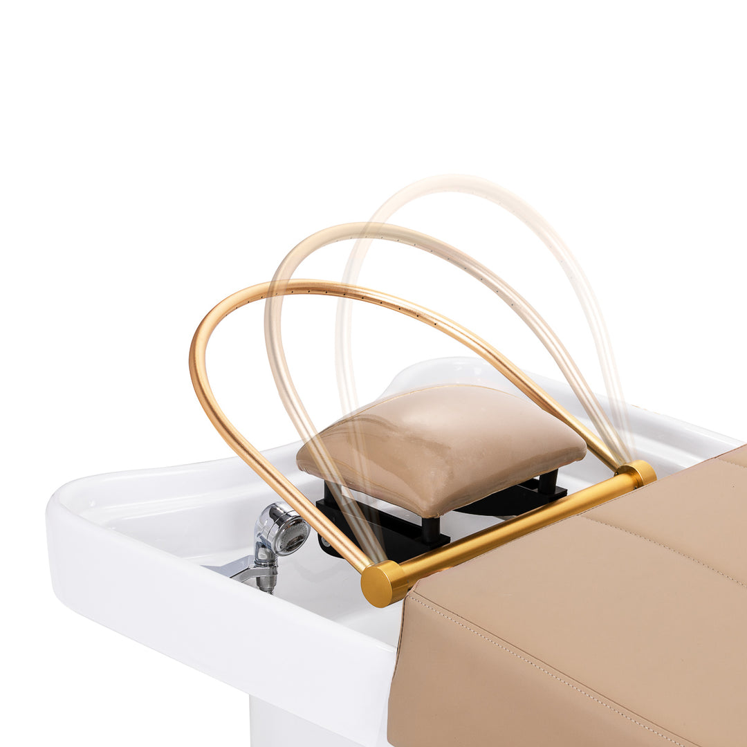 Unidad de Lavado Gabbiano Head Spa 017B Cama Beige 7