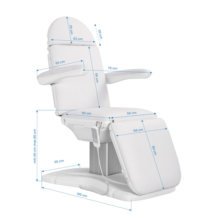 Sillón Estético Eléctrico Eclipse 4 Motores Trendelenburg Blanco - imagen 13