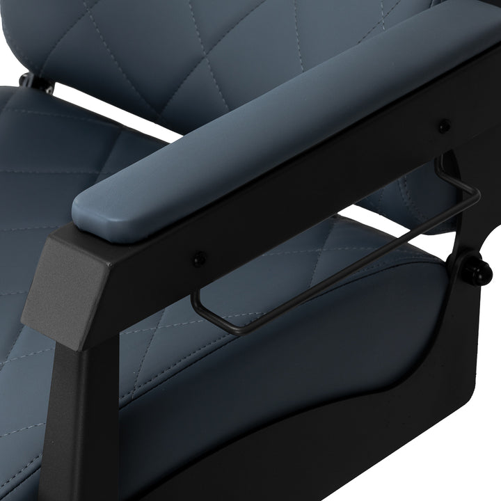 Sillón de Barberia Gabbiano Bruno Azul-Negro - imagen 7
