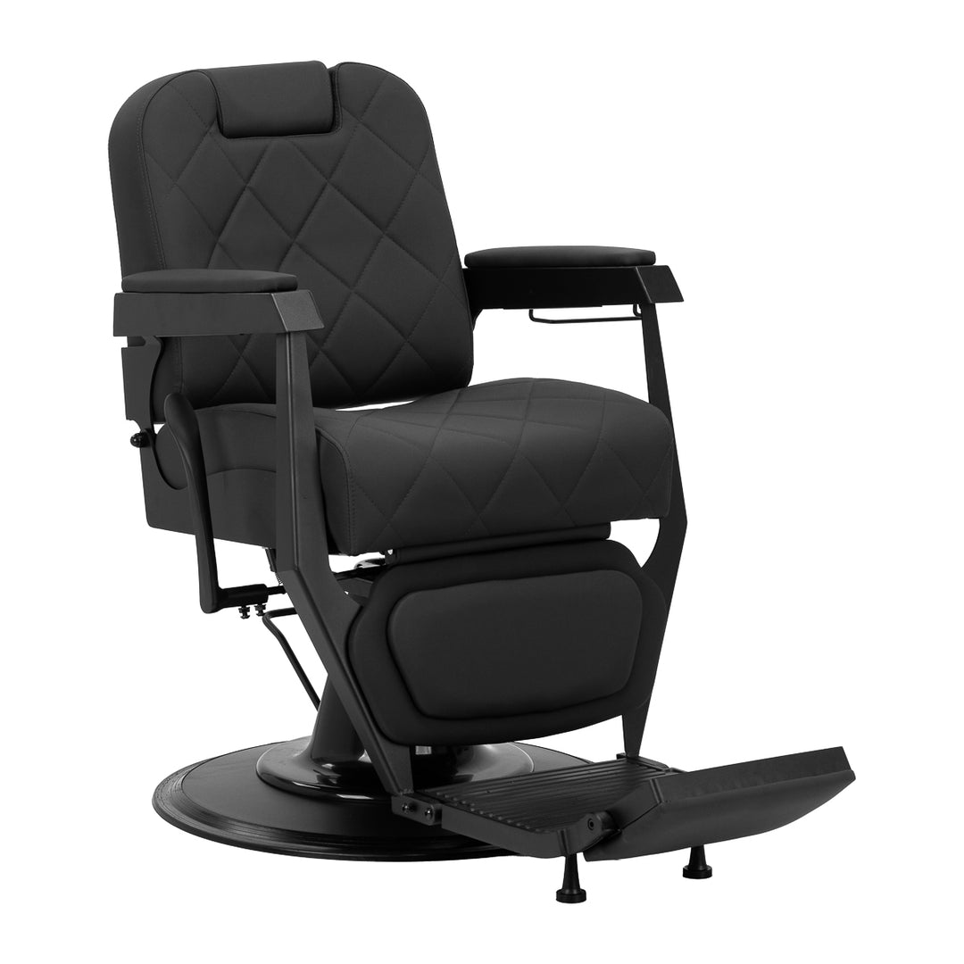 Sillón de Barberia Gabbiano Bruno Negro-Negro