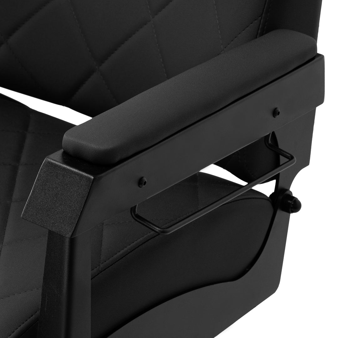Sillón de Barberia Gabbiano Bruno Negro-Negro - imagen 7