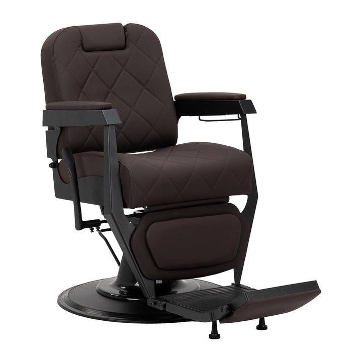Sillón de Barberia Gabbiano Bruno Marrón-Negro