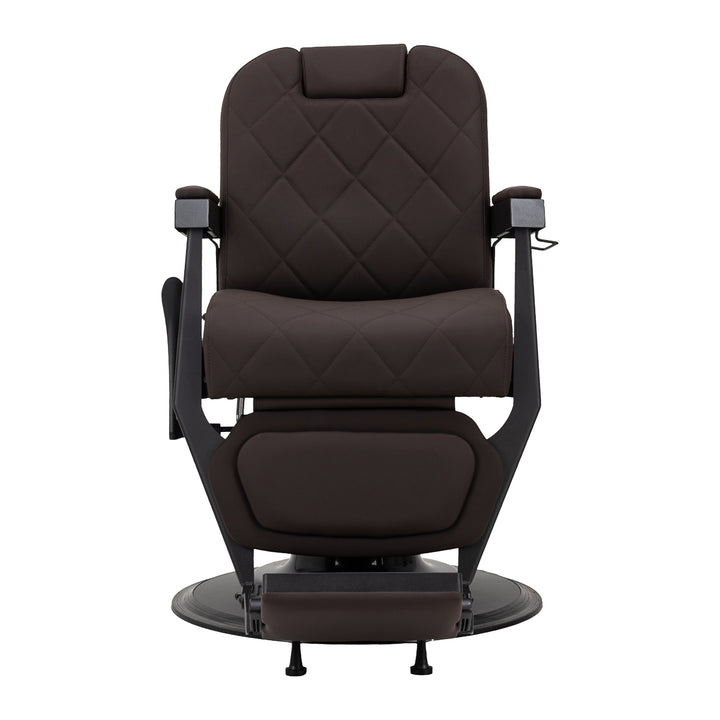Sillón de Barberia Gabbiano Bruno Marrón-Negro - imagen 2