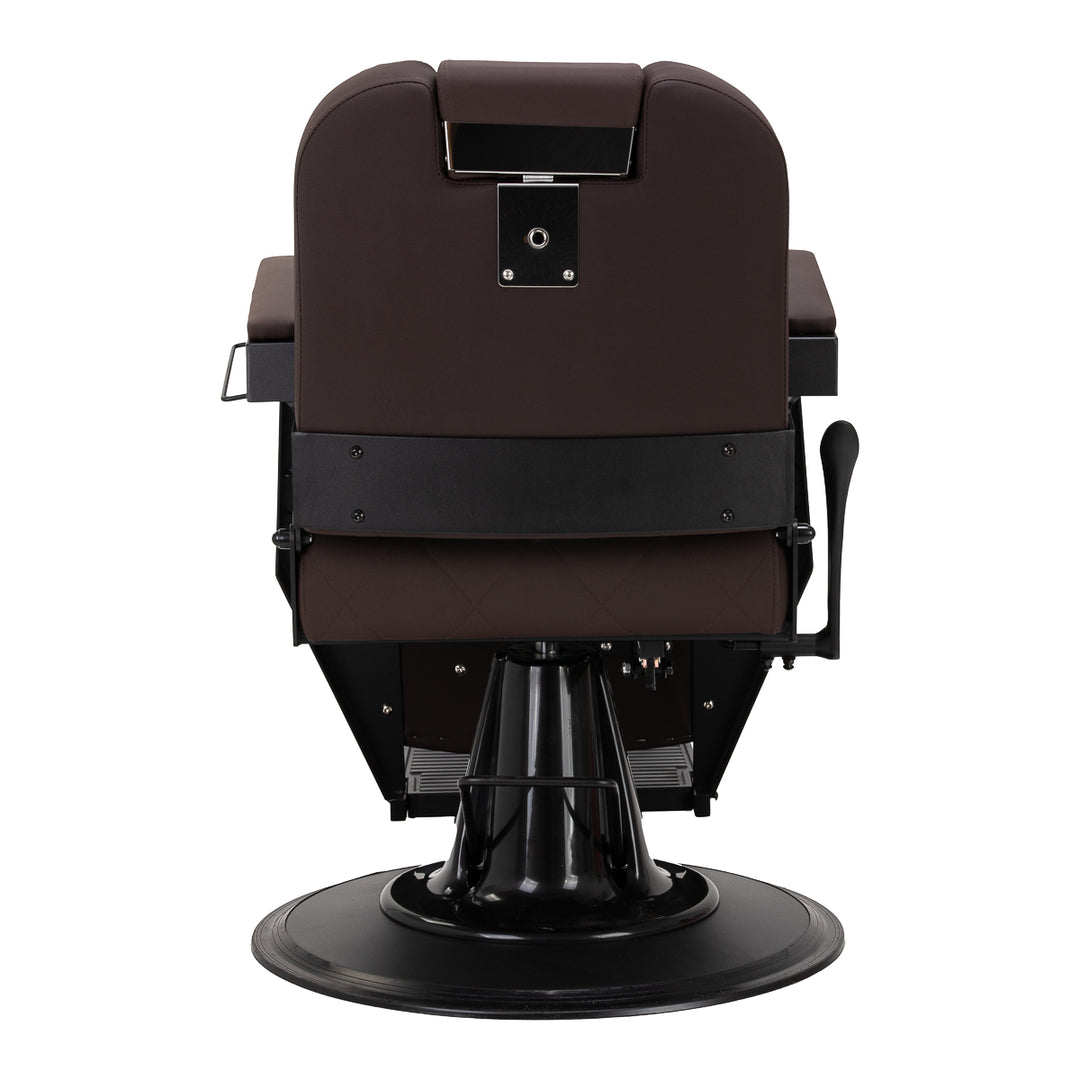 Sillón de Barberia Gabbiano Bruno Marrón-Negro - imagen 3
