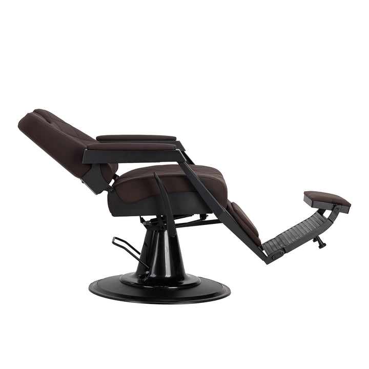 Sillón de Barberia Gabbiano Bruno Marrón-Negro - imagen 5