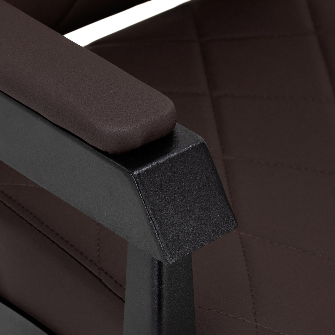 Sillón de Barberia Gabbiano Bruno Marrón-Negro - imagen 6