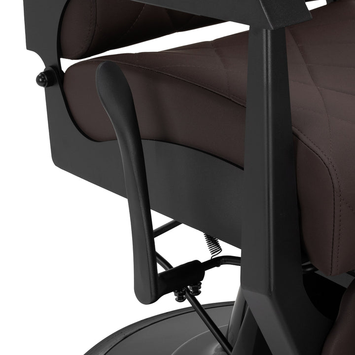 Sillón de Barberia Gabbiano Bruno Marrón-Negro - imagen 8
