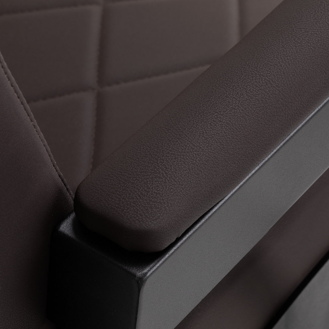Sillón de Barberia Gabbiano Bruno Marrón-Negro - imagen 18