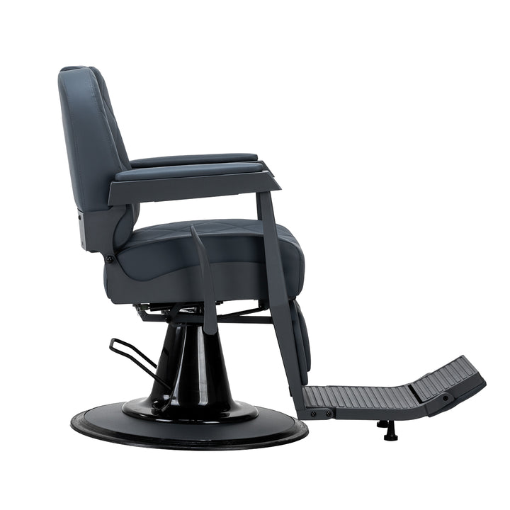 Sillón de Barberia Gabbiano Bruno Azul-Gris - imagen 2