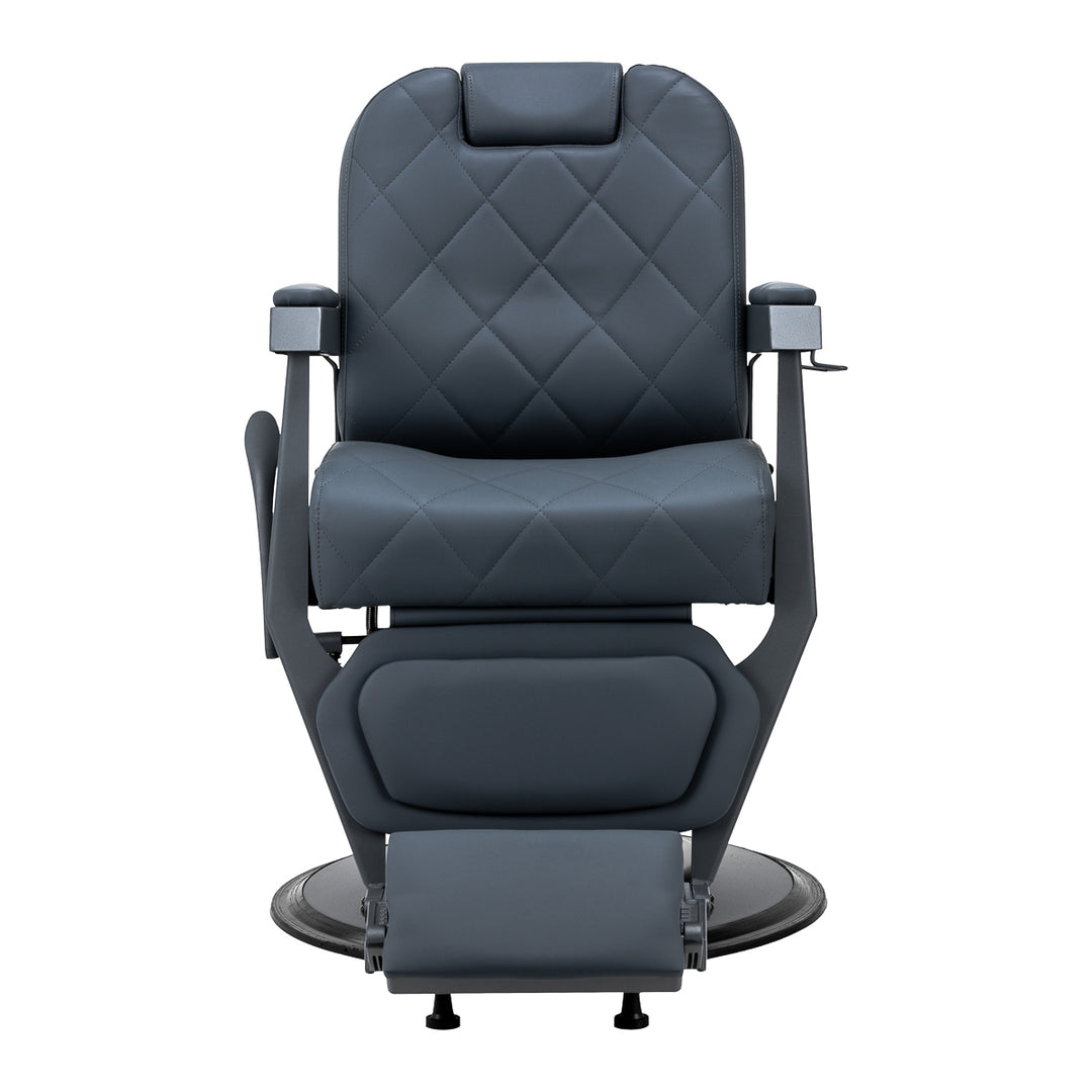 Sillón de Barberia Gabbiano Bruno Azul-Gris - imagen 4