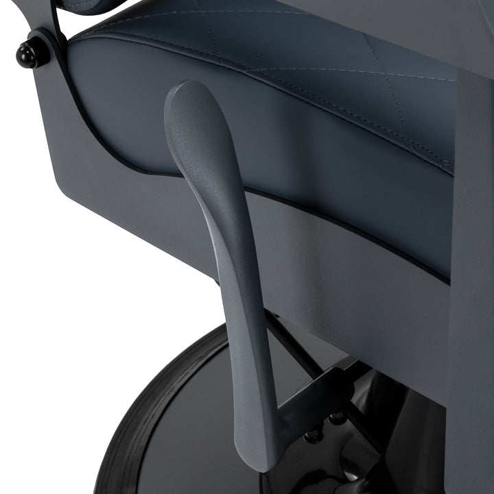 Sillón de Barberia Gabbiano Bruno Azul-Gris - imagen 8