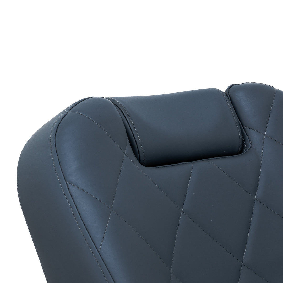 Sillón de Barberia Gabbiano Bruno Azul-Gris - imagen 11