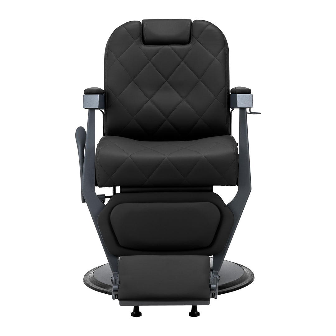 Sillón de Barberia Gabbiano Bruno Negro-Gris - imagen 4