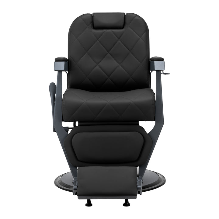 Sillón de Barberia Gabbiano Bruno Negro-Gris - imagen 4