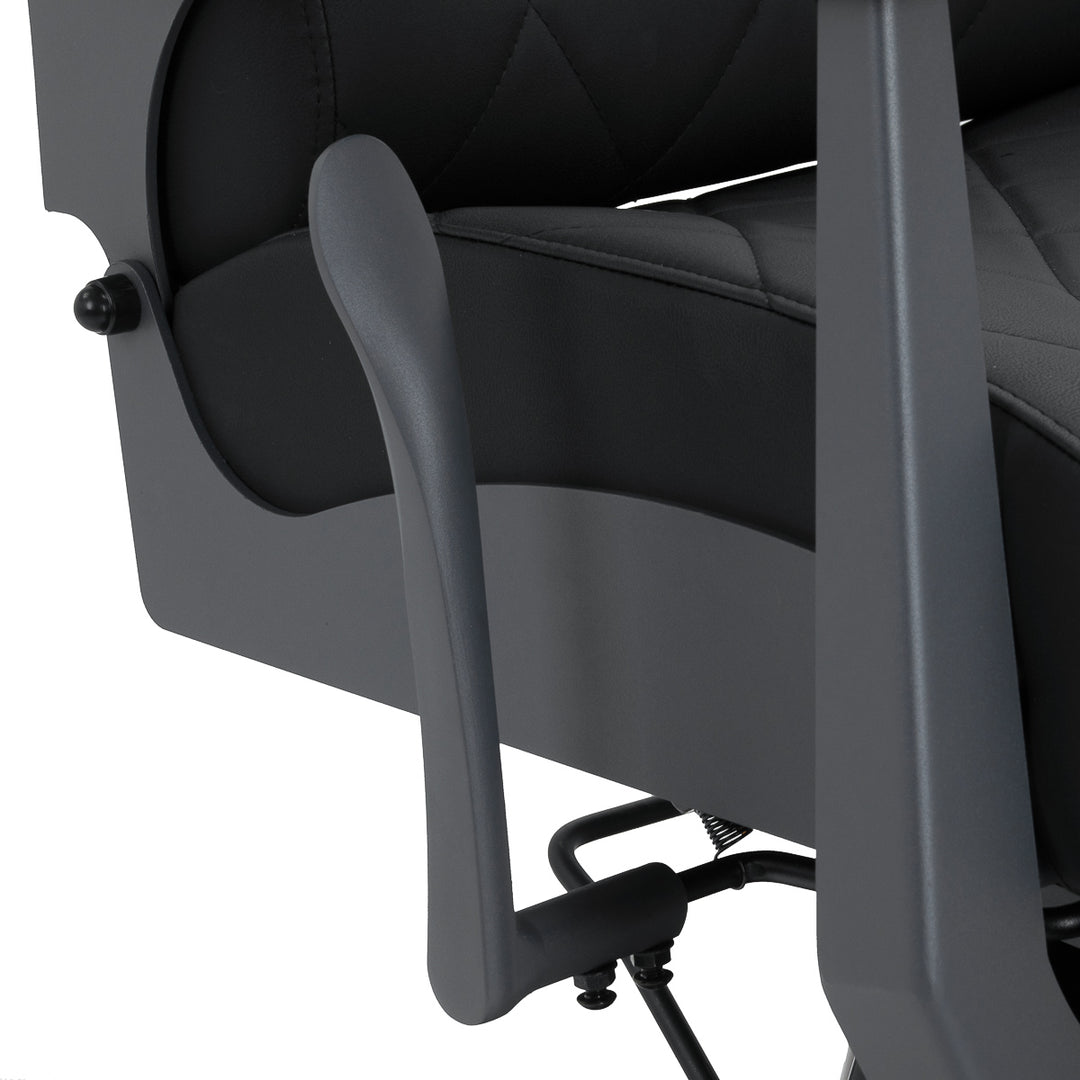 Sillón de Barberia Gabbiano Bruno Negro-Gris - imagen 8