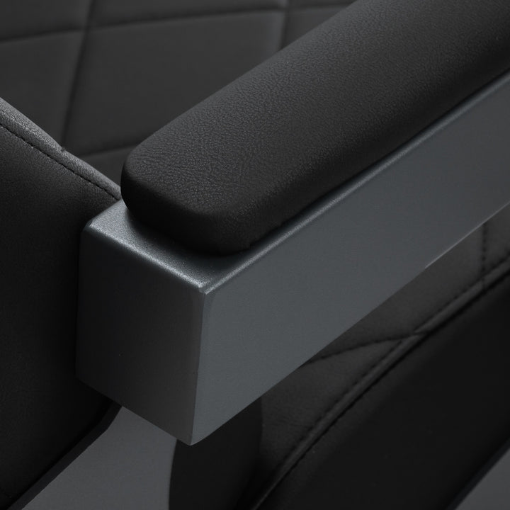 Sillón de Barberia Gabbiano Bruno Negro-Gris - imagen 15