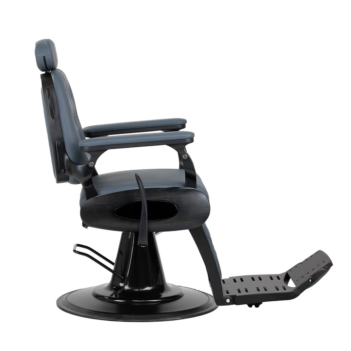 Sillón de Barberia Gabbiano Francesco Grafito‑Negro Cepillado - imagen 4