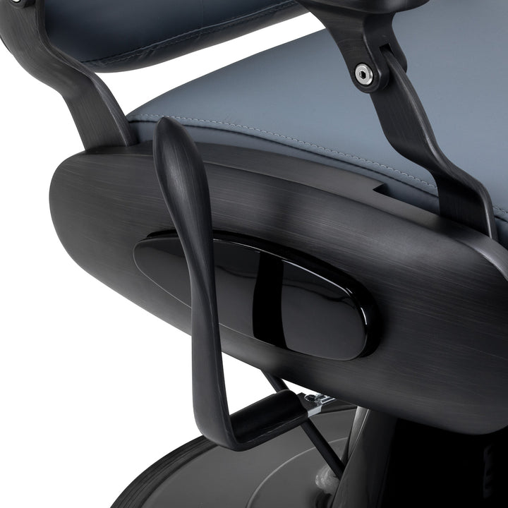 Sillón de Barberia Gabbiano Francesco Grafito‑Negro Cepillado - imagen 6