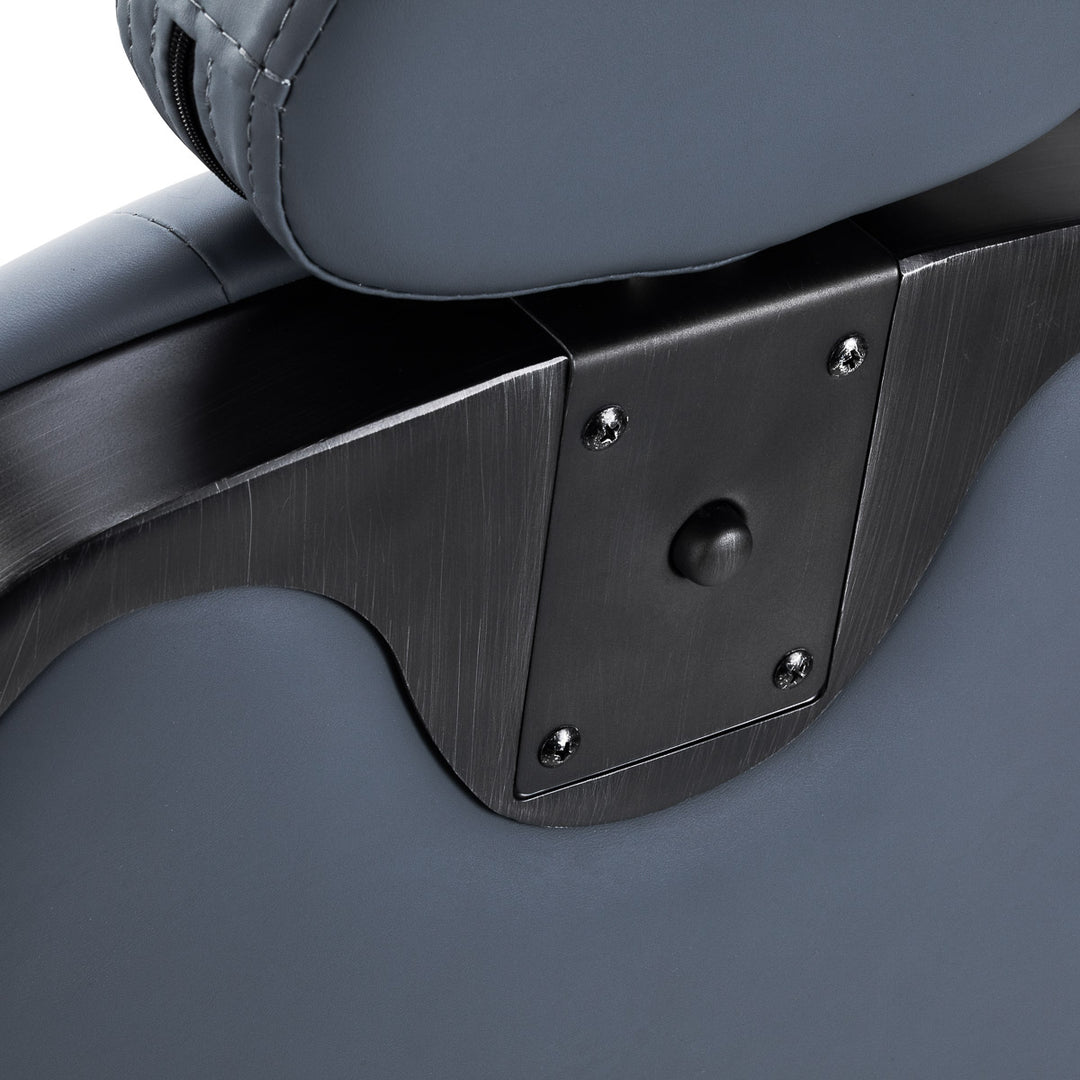 Sillón de Barberia Gabbiano Francesco Grafito‑Negro Cepillado - imagen 12