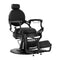 Sillón de Barberia Gabbiano Niccolo Negro‑Negro sin Botones
